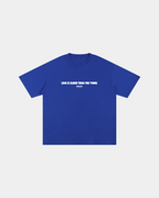 Closer Than You Think Blue Loose Fit Tee – Mirrors®