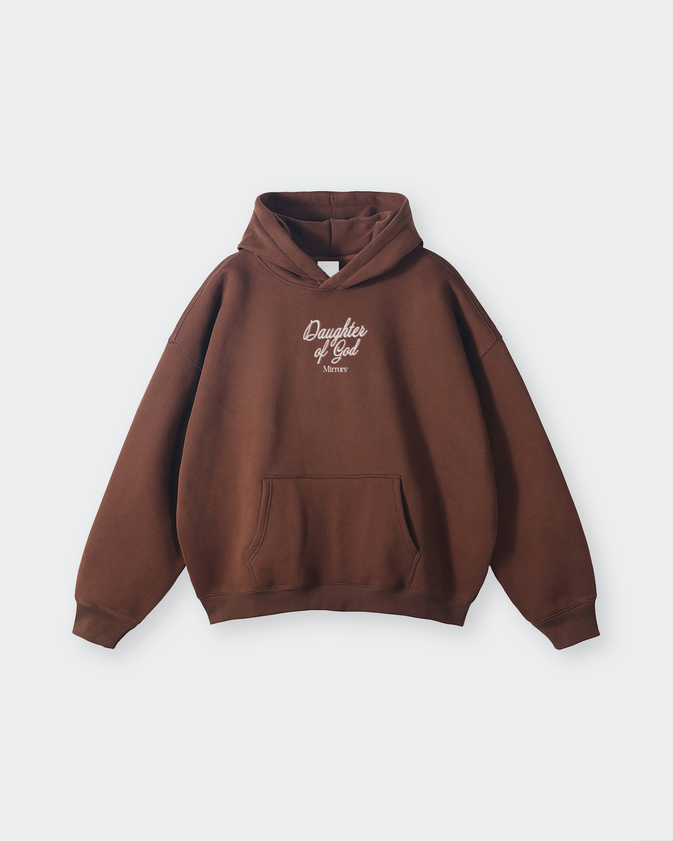 Daughter of God Brown Oversized Hoodie – Mirrors®