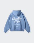 Daughter of God Light Blue Oversized Hoodie – Mirrors®