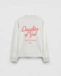 Daughter of God White Oversized Long Sleeve T-Shirt – Mirrors®