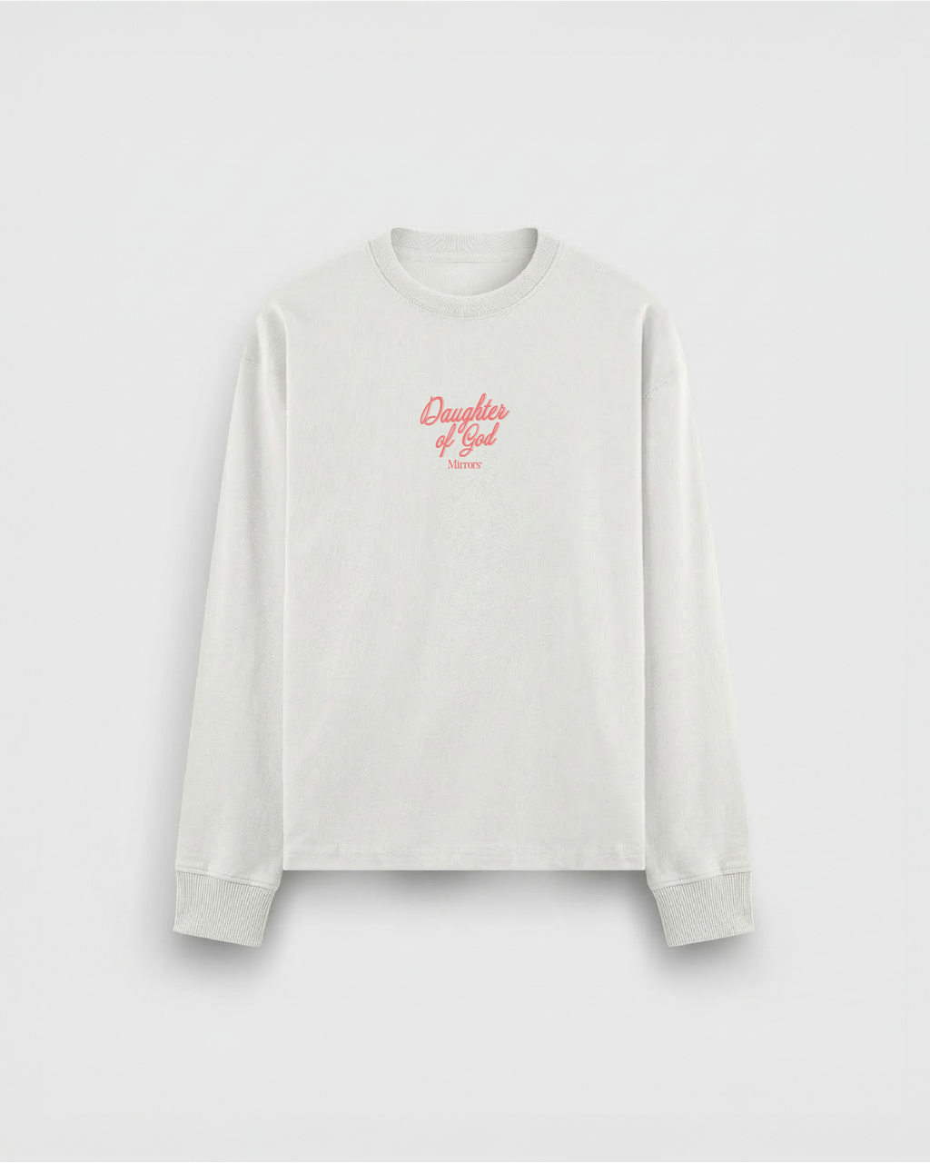 Daughter of God White Oversized Long Sleeve T-Shirt – Mirrors®