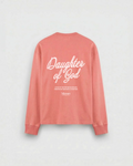 Daughter of God Coral Oversized Long Sleeve T-Shirt – Mirrors®