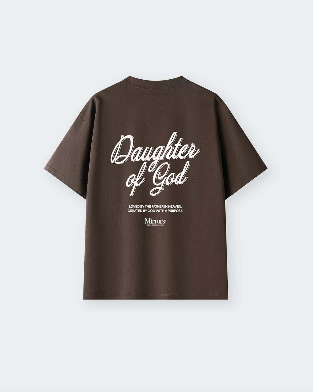 Daughter of God Brown Oversized Tee – Mirrors®