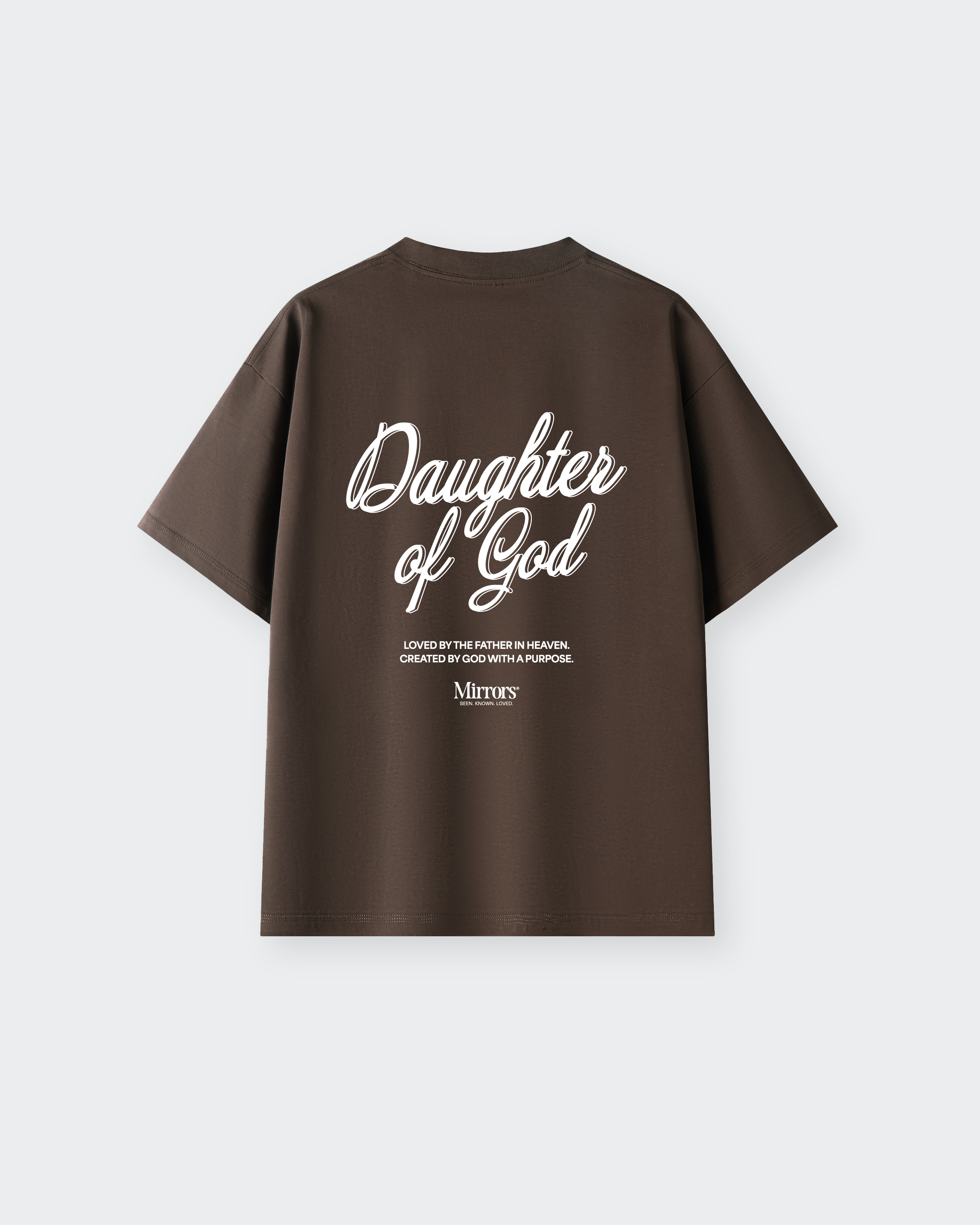 Daughter of God Brown Oversized Tee – Mirrors®