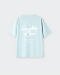 Daughter of God Sky Blue Oversized Tee – Mirrors®