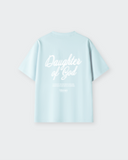 Daughter of God Sky Blue Oversized Tee – Mirrors®