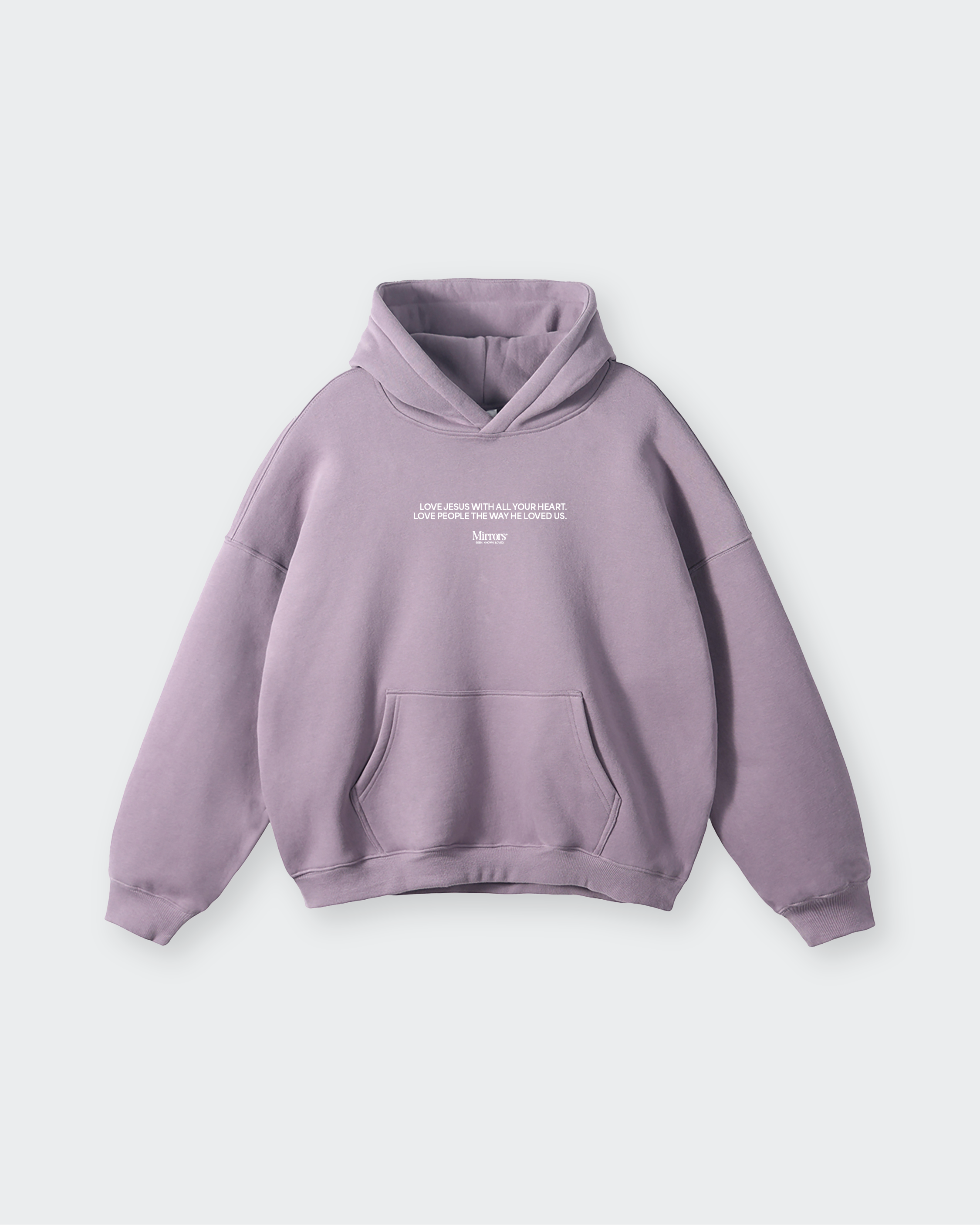 Love Jesus Love People Purple Oversized Hoodie – Mirrors®