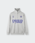 Unveiled Gray Quarter-Zip Drop Shoulder Sweatshirt – Mirrors®