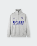 Unveiled Gray Quarter-Zip Drop Shoulder Sweatshirt – Mirrors®