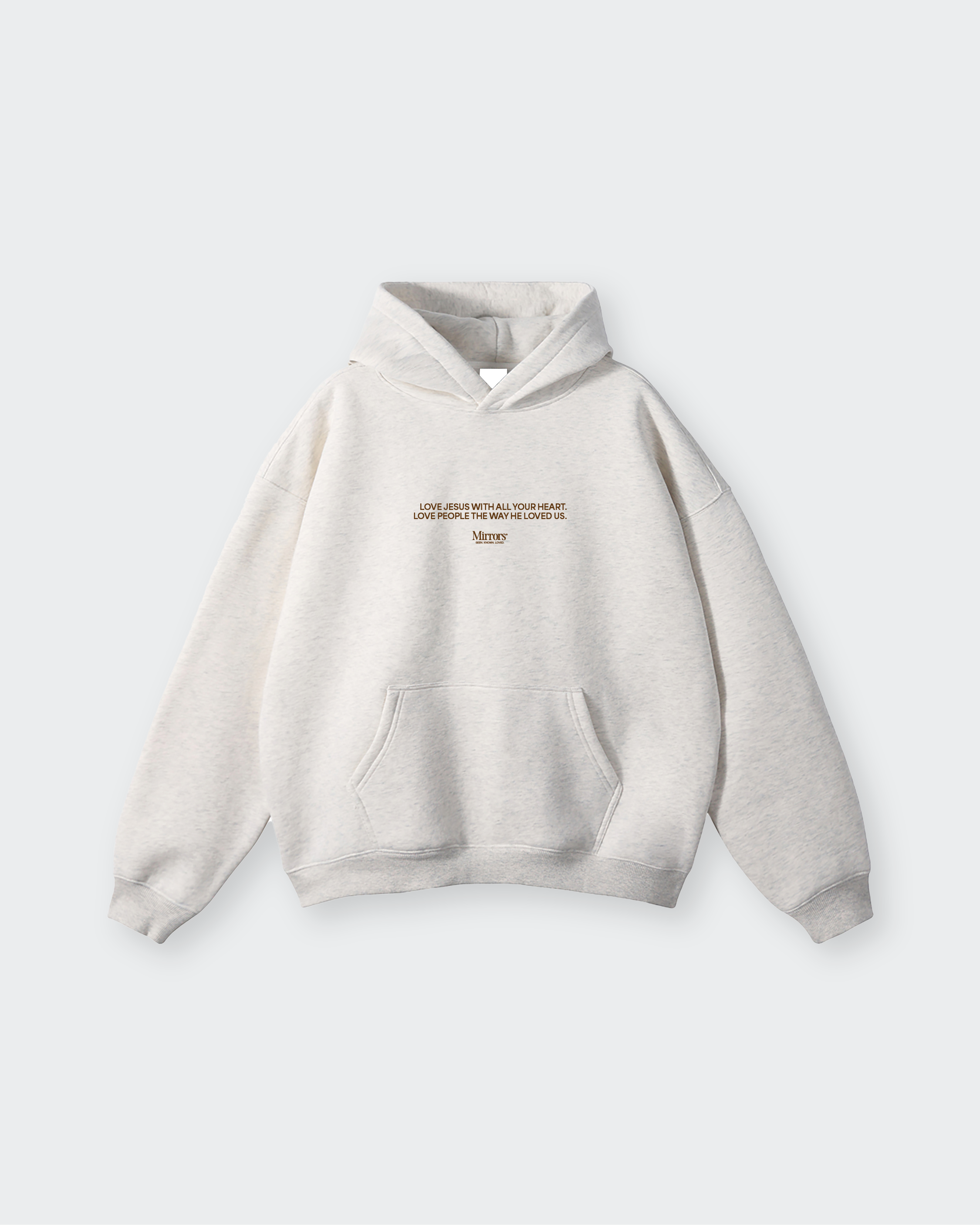 Love Jesus Love People Oat Gray Oversized Hoodie – Mirrors®