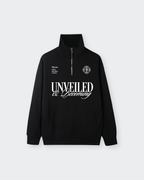 Unveiled Black Quarter-Zip Drop Shoulder Sweatshirt – Mirrors®