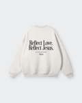 Reflect Jesus Gray Fleeced Sweatshirt  – Mirrors®
