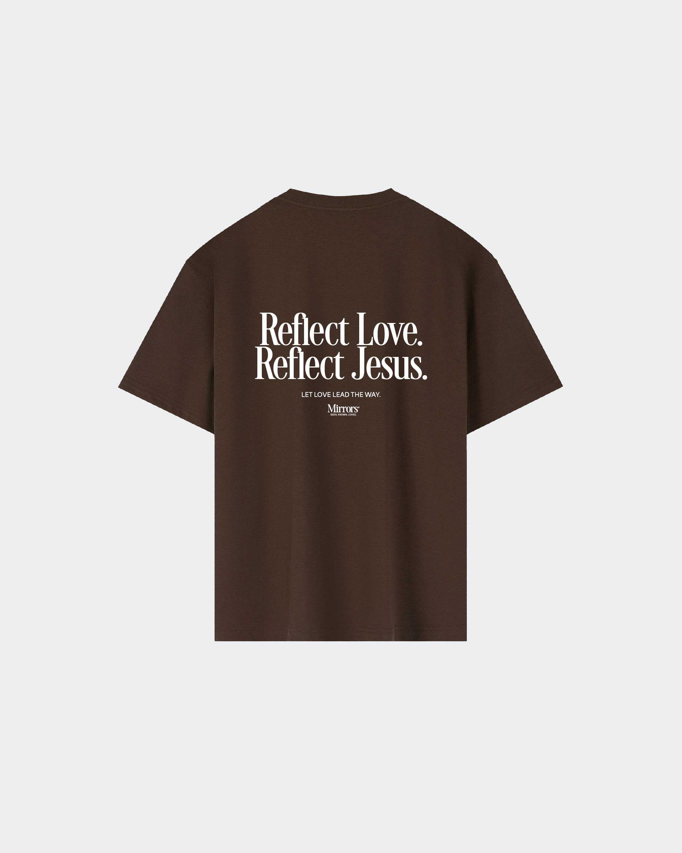 Reflect Jesus Brown Loose Tee – Mirrors®