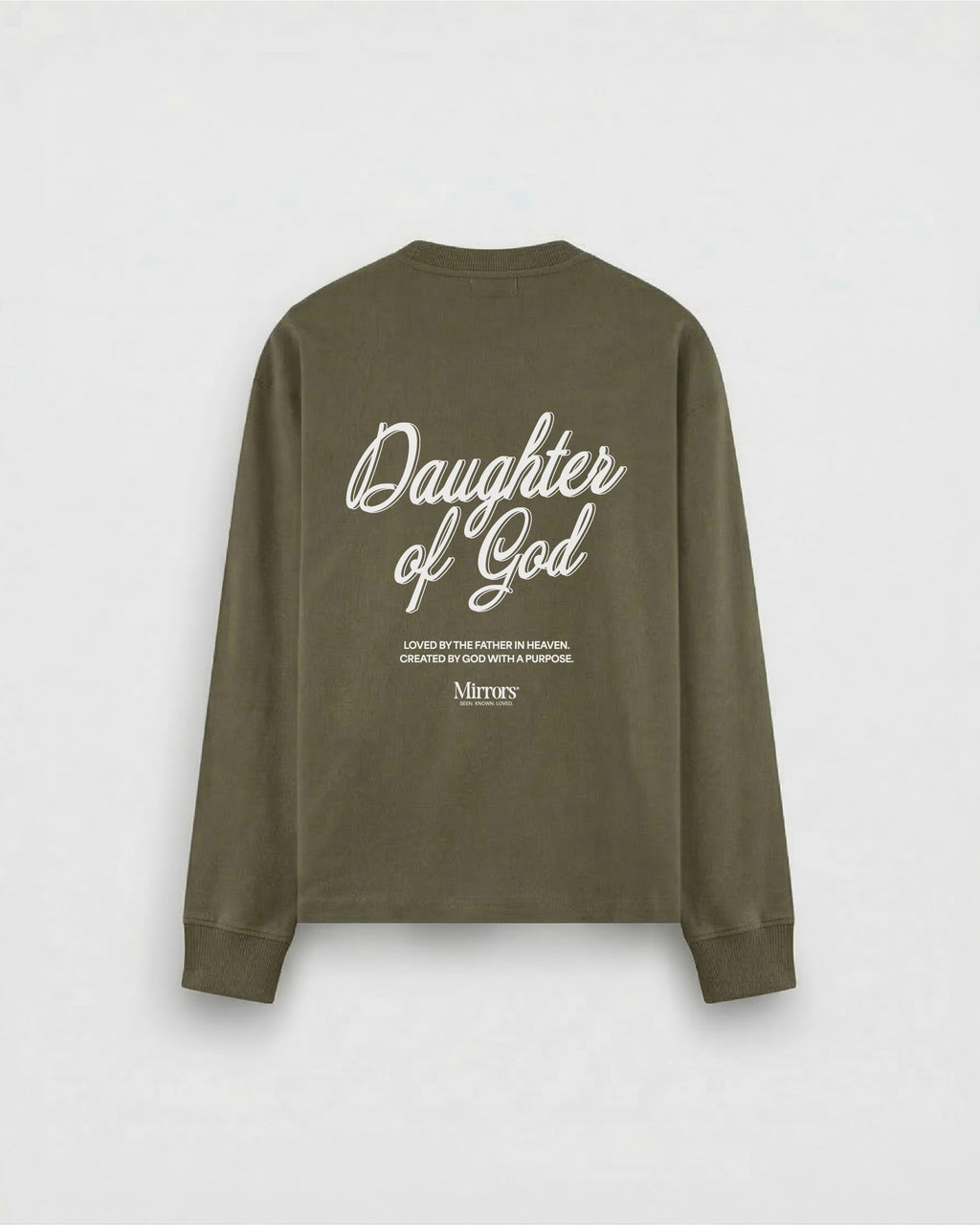 Daughter of God Brown Oversized Long Sleeve T-Shirt – Mirrors®
