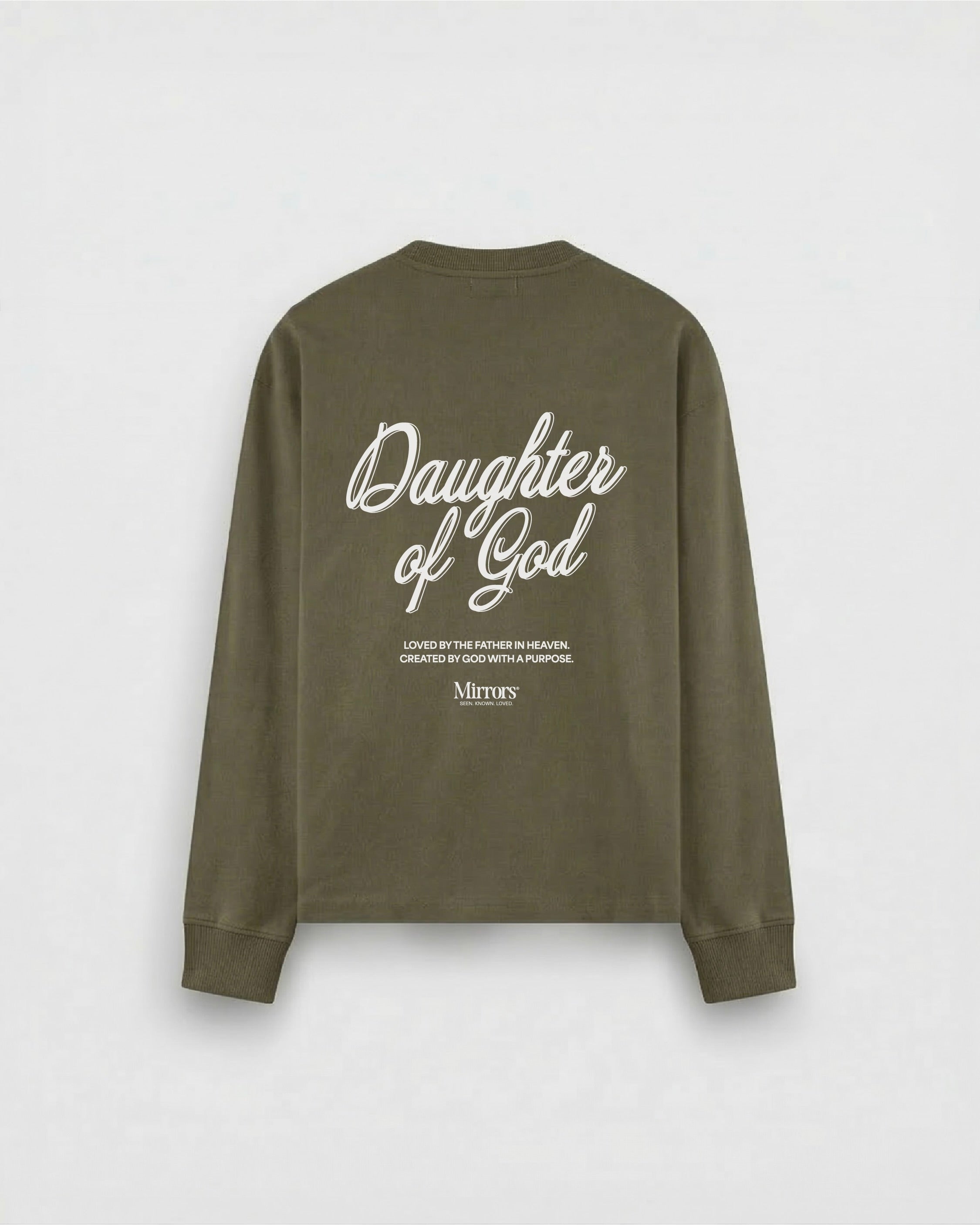 Daughter of God Brown Oversized Long Sleeve T-Shirt – Mirrors®