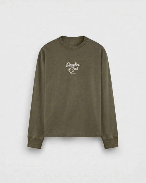 Daughter of God Brown Oversized Long Sleeve T-Shirt – Mirrors®
