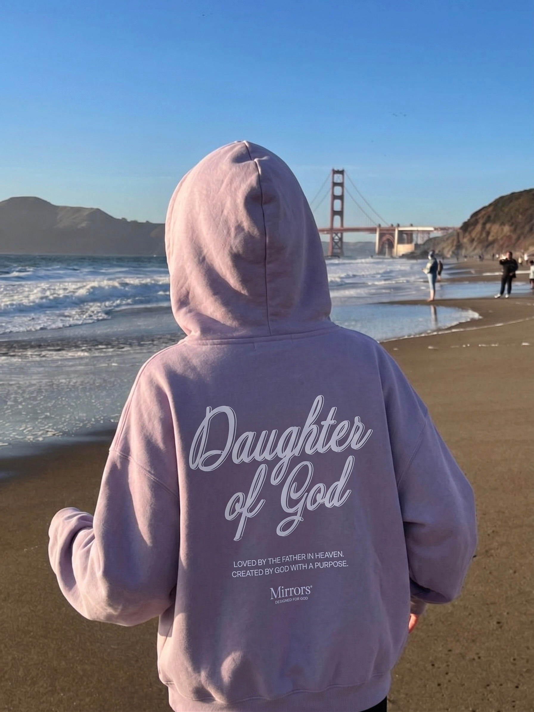 Daughter of God Purple Oversized Hoodie – Mirrors®
