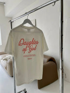 Daughter of God White Oversized Tee – Mirrors®
