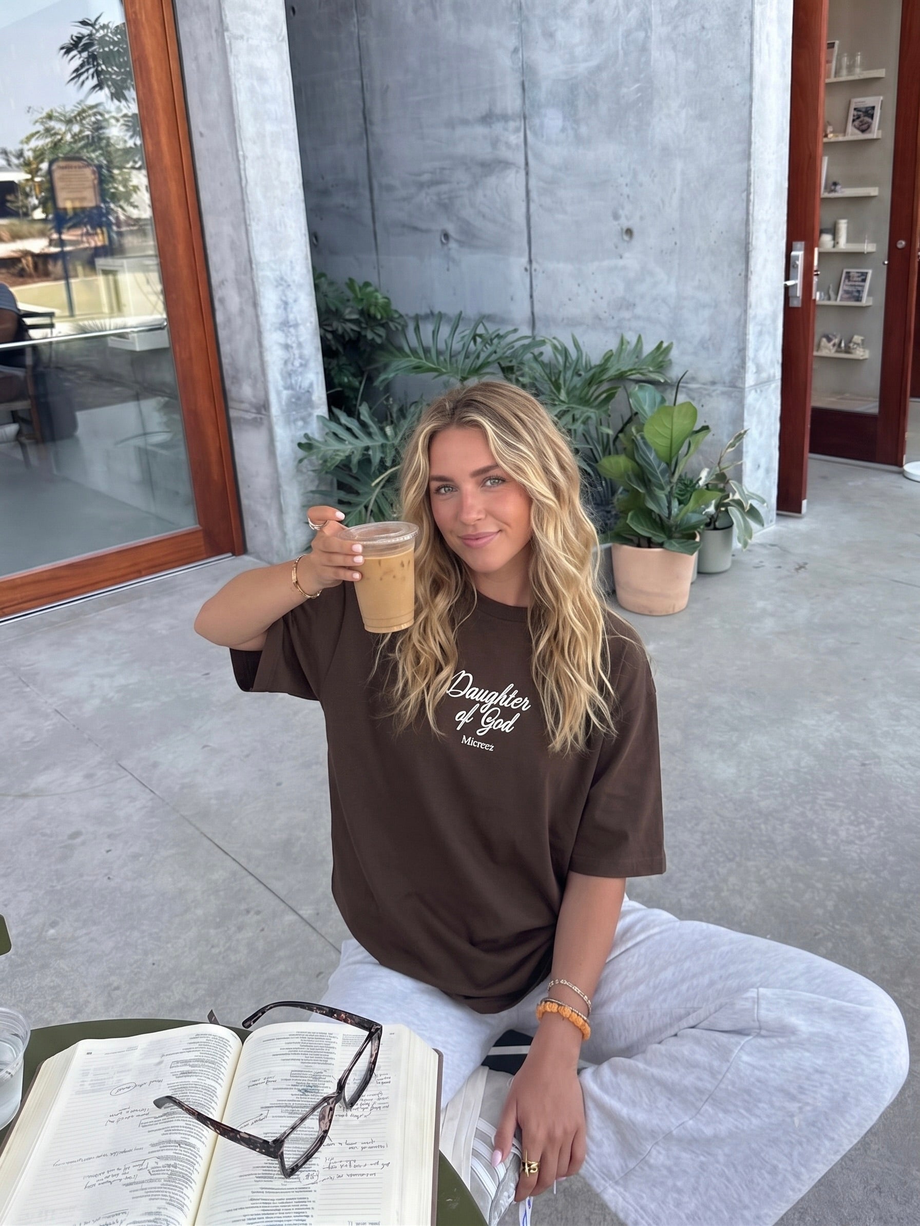 Daughter of God Brown Oversized Tee – Mirrors®