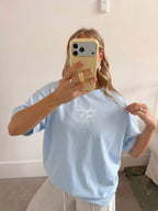 Daughter of God Sky Blue Oversized Tee – Mirrors®