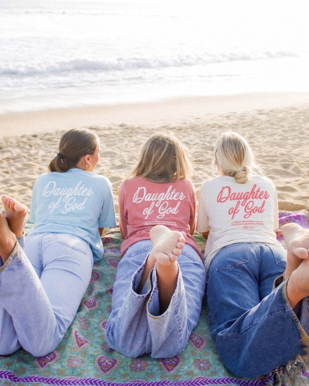 Daughter of God Sky Blue Oversized Tee – Mirrors®