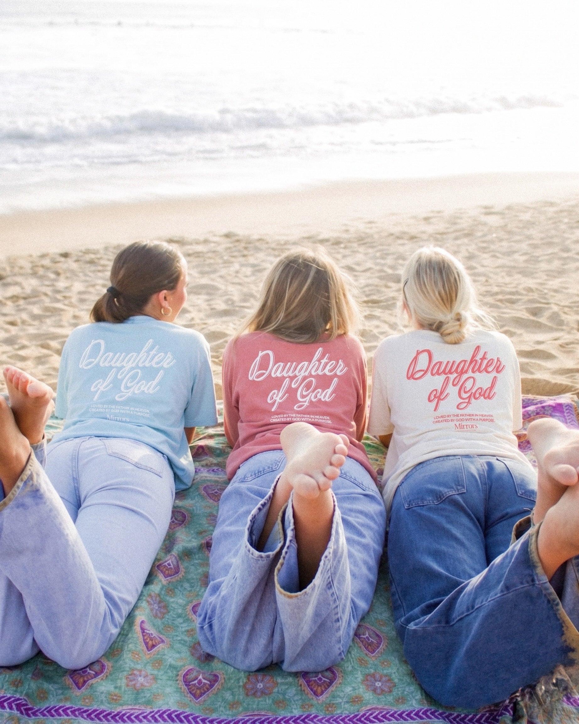 Daughter of God Sky Blue Oversized Tee – Mirrors®