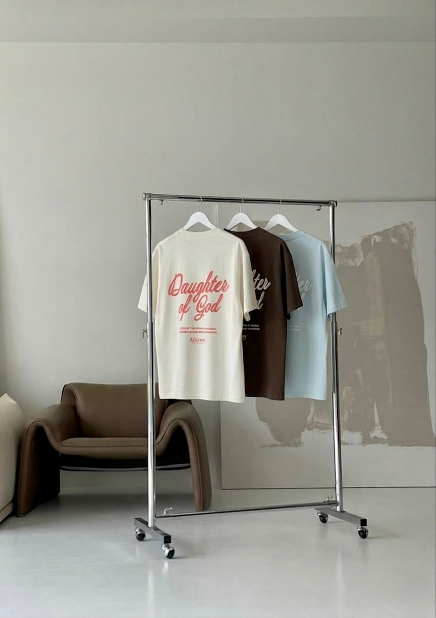 Daughter of God White Oversized Tee – Mirrors®