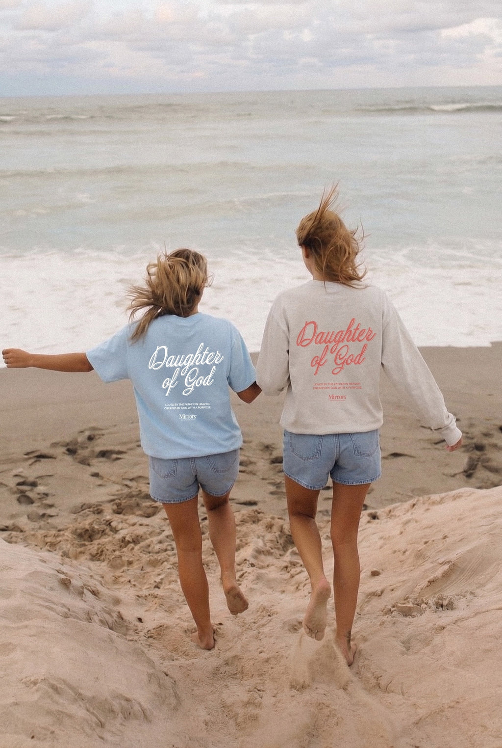 Daughter of God Sky Blue Oversized Tee – Mirrors®
