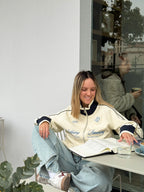 Reflecting & Becoming Off-white Zip Track Jacket – Mirrors®