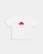 Love is Looking For You White Loose Fit Tee – Mirrors®