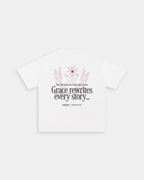 Grace Rewrites White Loose Fit Tee – Mirrors®