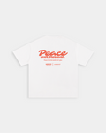 Peace Over Pressure White Loose Tee – Mirrors®