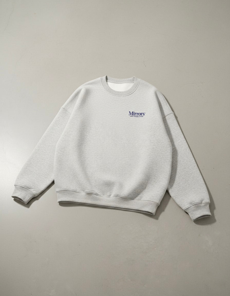 Becoming Gray Fleeced Sweatshirt – Mirrors®